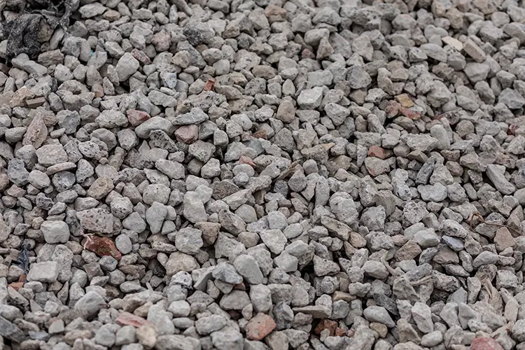 1½" recycled clean stone aggregate